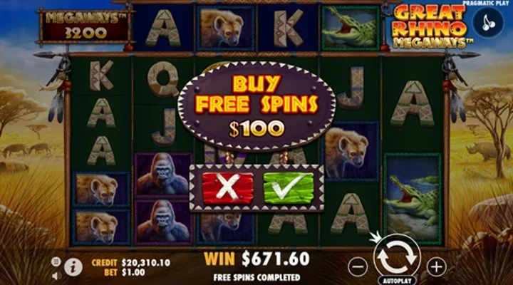 Amukan Safari Penuh Kejutan Unik di Great Rhino Megaways